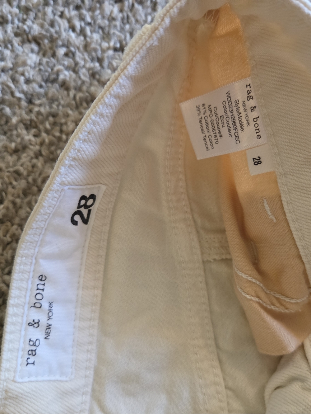 Rag & Bone Beige Cargo Pants - Picture 4 of 8
